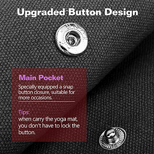 MoKo Bolsa de Colchoneta de Yoga, Bolsa de Transporte Ligera con Bolsillo Grande & Bolsillo con Cremallera, Reutilizable Soporte para Colchonetas de Yoga para Hombres y Mujeres - Negro MoKo Bolsa de Colchoneta de Yoga, Bolsa de Transporte Ligera con Bolsillo Grande & Bolsillo con Cremallera, Reutilizable Soporte para Colchonetas de Yoga para Hombres y Mujeres - Negro