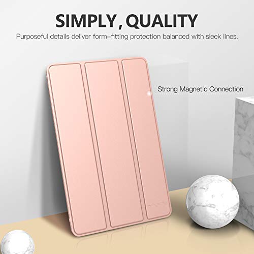 MoKo Compatible con New iPad Mini 5th Generation 7.9" 2019/iPad Mini 4 2015 Funda, Delgado y Ligero Protector con Magnética Función de Cargar/Par y Auto Sueño/Estela - Oro Rosa MoKo Compatible con New iPad Mini 5th Generation 7.9" 2019/iPad Mini 4 2015 Funda, Delgado y Ligero Protector con Magnética Función de Cargar/Par y Auto Sueño/Estela - Oro Rosa