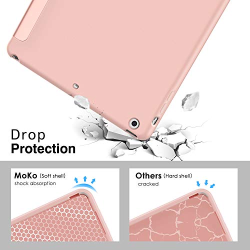 MoKo Funda Compatible con iPad Mini 3/2 / 1, Superior Delgada Protectora Case con Tapa Trasera Esmerilada Translúcida Compatible con Apple iPad Mini 1/Mini 2/Mini 3 - Oro Rosa MoKo Funda Compatible con iPad Mini 3/2 / 1, Superior Delgada Protectora Case con Tapa Trasera Esmerilada Translúcida Compatible con Apple iPad Mini 1/Mini 2/Mini 3 - Oro Rosa