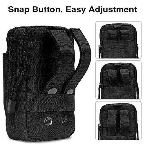 MoKo Molle Edc Bolso Universal del Senderismo de Móvil Compatible con el Teléfono de 6.7", iPhone SE 2020, iPhone 12 Mini/12 Pro MAX/iPhone 11 Pro MAX, Galaxy S10 e / S10 / S10 Plus - Negro MoKo Molle Edc Bolso Universal del Senderismo de Móvil Compatible con el Teléfono de 6.7", iPhone SE 2020, iPhone 12 Mini/12 Pro MAX/iPhone 11 Pro MAX, Galaxy S10 e / S10 / S10 Plus - Negro
