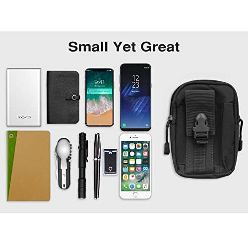 MoKo Molle Edc Bolso Universal del Senderismo de Móvil Compatible con el Teléfono de 6.7", iPhone SE 2020, iPhone 12 Mini/12 Pro MAX/iPhone 11 Pro MAX, Galaxy S10 e / S10 / S10 Plus - Negro MoKo Molle Edc Bolso Universal del Senderismo de Móvil Compatible con el Teléfono de 6.7", iPhone SE 2020, iPhone 12 Mini/12 Pro MAX/iPhone 11 Pro MAX, Galaxy S10 e / S10 / S10 Plus - Negro