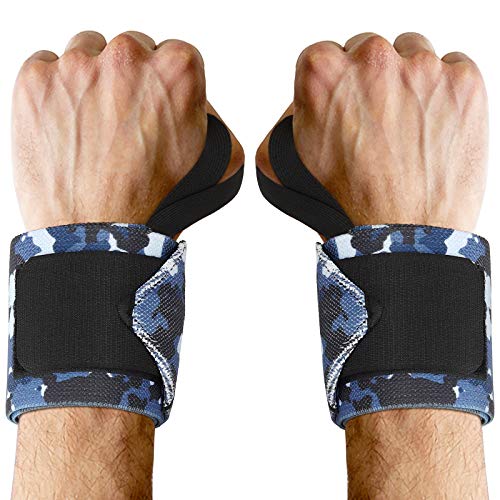 MoKo Muñequeras Deportivas, 2 PZS Correas para Levantamiento de Fitness, Muñequeras para Levantamiento de Pesas Ideal para Crossfit o Levantamiento de Potencia para Hombres y Mujeres, Azul Claro MoKo Muñequeras Deportivas, 2 PZS Correas para Levantamiento de Fitness, Muñequeras para Levantamiento de Pesas Ideal para Crossfit o Levantamiento de Potencia para Hombres y Mujeres, Azul Claro