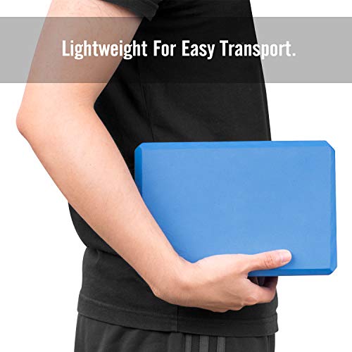 MoKo Yoga Bloques (2 Paquete) - 22.86 x 15.24 x7.62 cm Yoga Ejercicio Ladrillos de Alta Densidad EVA Foam, Protección Ambiental y Ligero, Ideal para el Estiramiento y la Celebración Poses - Azul MoKo Yoga Bloques (2 Paquete) - 22.86 x 15.24 x7.62 cm Yoga Ejercicio Ladrillos de Alta Densidad EVA Foam, Protección Ambiental y Ligero, Ideal para el Estiramiento y la Celebración Poses - Azul
