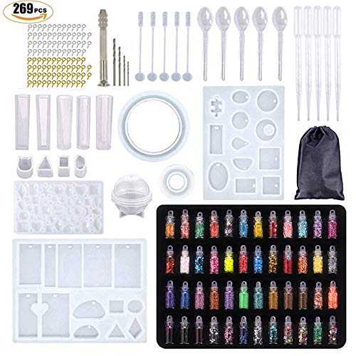 Moldes de Resina para Collar Pendiente,Kit de Molde de Fundición de Resina,Moldes de Resina para Bisuteria,Bricolaje Joyería Molde,Resina Moldes Silicona Manualidades Moldes de Resina para Collar Pendiente,Kit de Molde de Fundición de Resina,Moldes de Resina para Bisuteria,Bricolaje Joyería Molde,Resina Moldes Silicona Manualidades
