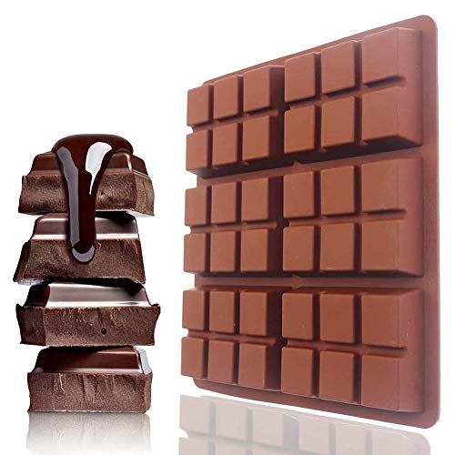 Moldes de silicona para caramelo de chocolate, proteína de caramelo separable y molde para barra energética, bandeja para hornear, moldes para barra de chocolate antiadherentes para hornear DIY