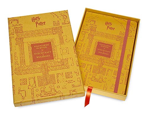 Moleskine, Cuaderno Harry Potter -Edición Limitada en Caja de Colección, Hojas con Rayas, Tapa Dura, Tamaño Grande 13 x 21 cm, Color Amarillo Ámbar, 240 Páginas (EDITION LIMITEE)