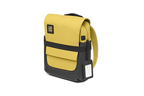 Moleskine, ID Collection, Mochila Profesional Impermeable, Mochila para Tablet, Portátil, Notebook y iPad de Hasta 15'', Dimensiones 27 x 11 x 36 cm, Color Amarillo Ámbar