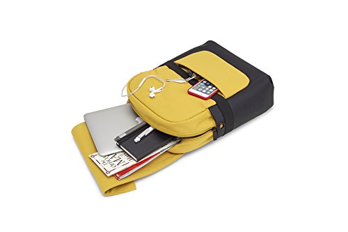 Moleskine, ID Collection, Mochila Profesional Impermeable, Mochila para Tablet, Portátil, Notebook y iPad de Hasta 15'', Dimensiones 27 x 11 x 36 cm, Color Amarillo Ámbar