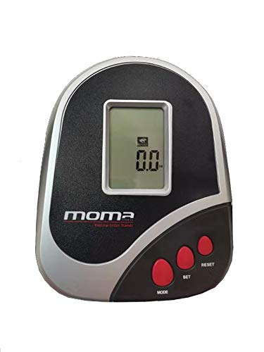 Moma Bikes - Bicicleta ELIPTICA con Volante de 5kg y pulsómetro con cuádruple Sensor, Negro Moma Bikes - Bicicleta ELIPTICA con Volante de 5kg y pulsómetro con cuádruple Sensor, Negro