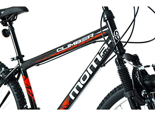 Moma Bikes Bicicleta Montaña MTB26 CLIMBER, 21vel, frenos V-Brake, llantas de aluminio, S-M (150-169cm) Moma Bikes Bicicleta Montaña MTB26 CLIMBER, 21vel, frenos V-Brake, llantas de aluminio, S-M (150-169cm)