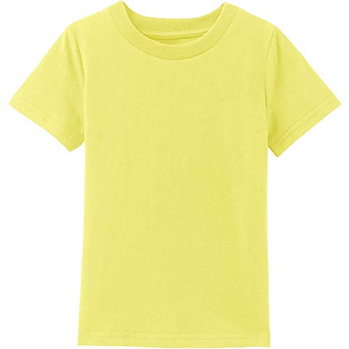 MOMBEBE COSLAND Camisetas Bebé Niños Corta Algodón T-Shirt, 92, Amarillo