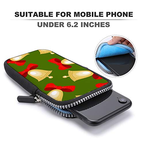 Monedero para teléfono móvil, bolso cruzado con correa para el hombro extraíble, lazos y campanas, bolsa impermeable para teléfono móvil, muñeca, bolsos de yoga para hombres Monedero para teléfono móvil, bolso cruzado con correa para el hombro extraíble, lazos y campanas, bolsa impermeable para teléfono móvil, muñeca, bolsos de yoga para hombres