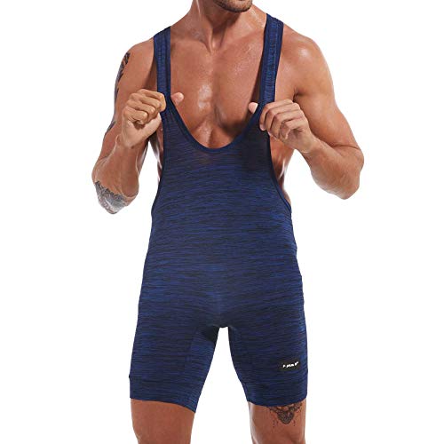 Mono de lucha libre para hombre mono atlético partidario mono Leotardo elástico Mono de lucha libre para hombre mono atlético partidario mono Leotardo elástico