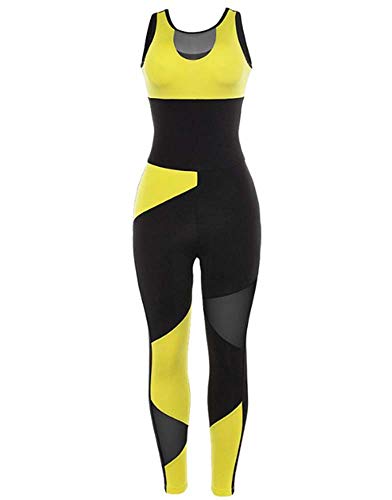 Mono del Deporte de la Yoga de Las Mujeres, gimnasios sin Mangas del Entrenamiento del Ajuste sin Mangas de los gimnasios Mono del Deporte de la Yoga de Las Mujeres, gimnasios sin Mangas del Entrenamiento del Ajuste sin Mangas de los gimnasios