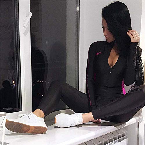 Mono Deportivo de Yoga para Mujer, Gimnasia, Fitness, Manga Larga, Entrenamiento Ajustado, Monos Mono Deportivo de Yoga para Mujer, Gimnasia, Fitness, Manga Larga, Entrenamiento Ajustado, Monos