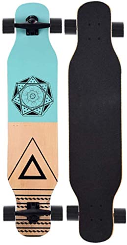 Monopatín Longboard de Osprey Profesional 42 pulgadas trucos Freestyle Longboard Patín de la calle Junta de cepillo crucero for adolescentes principiantes Niñas Niños Adolescentes Adultos Niños