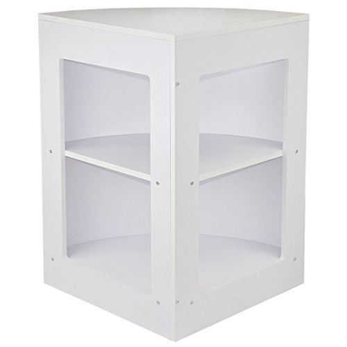 MonsterShop – Draco Set 3 Mostradores Mesas de Recepción mueble Oficina Mostradores Peluqueria Comercial Expositor| Blanco Brillante 120cm (anchura) x 60cm (profundidad) x 90cm (altura)