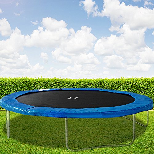 Monzana Deuba Cojín de protección Azul de PVC Cubierta para Cama elástica Borde resortes trampolín de 183 cm Exterior