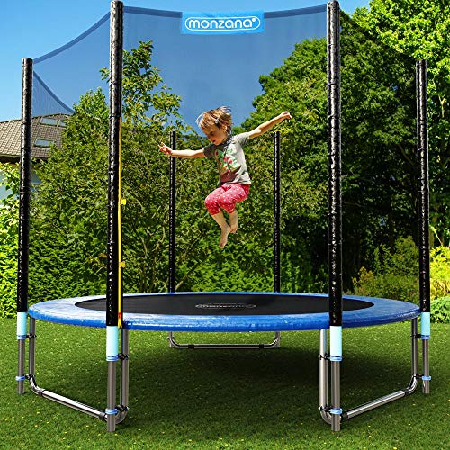 Monzana Trampolin Cama elástica Ø 183cm set completo incl.red de seguridad Cubierta de borde accesorios Trampolín niños