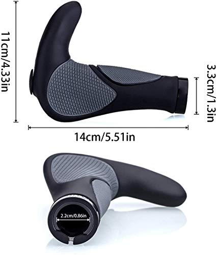 MOOB Puños Manillar de Bicicleta,Antideslizante Caucho Puños Manillar Bicicleta,Puños MTB Ergonomicos para Montaña, Bici Plegable, Scooter Puños MOOB Puños Manillar de Bicicleta,Antideslizante Caucho Puños Manillar Bicicleta,Puños MTB Ergonomicos para Montaña, Bici Plegable, Scooter Puños