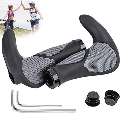 MOOB Puños Manillar de Bicicleta,Antideslizante Caucho Puños Manillar Bicicleta,Puños MTB Ergonomicos para Montaña, Bici Plegable, Scooter Puños