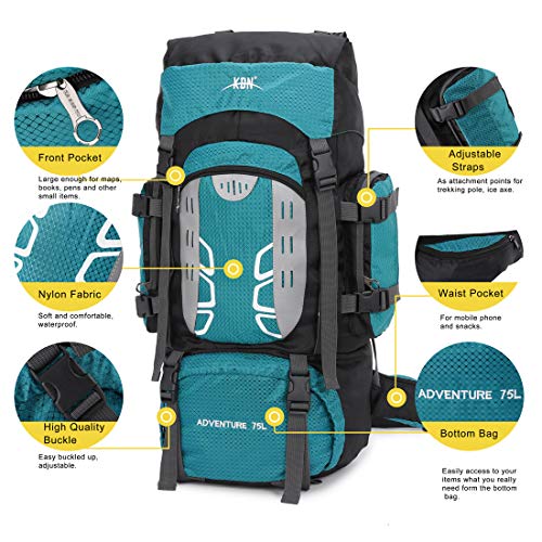 Mooedcoe 75L Mochila Senderismo Tactica Mochila Hombre Impermeable de Trekking Viaje Montaña Acampada Escalada (Verde) Mooedcoe 75L Mochila Senderismo Tactica Mochila Hombre Impermeable de Trekking Viaje Montaña Acampada Escalada (Verde)