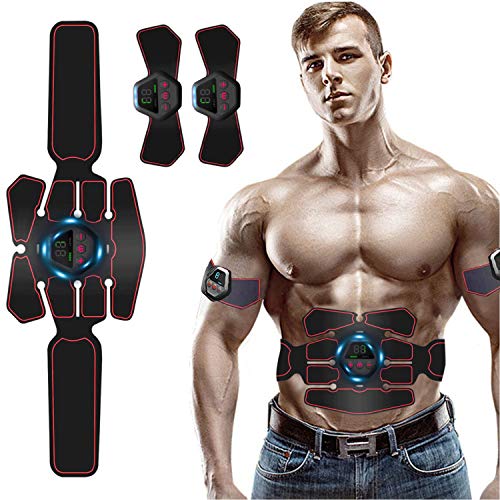 Moonssy Electroestimulador Muscular, EMS Estimulador Muscular Abdominales, para Abdomen/Cintura/Pierna/Brazo