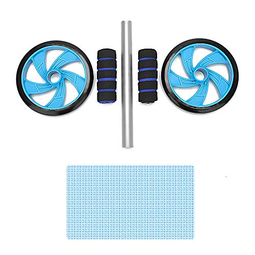 MorNon Rodillo de Fitness Rueda de Abdominales AB Roller Doble Rueda Abdominal con Arrodillamiento y Manijas de Cintura para Adelgazar Fuerza Central para Gimnasio en casa MorNon Rodillo de Fitness Rueda de Abdominales AB Roller Doble Rueda Abdominal con Arrodillamiento y Manijas de Cintura para Adelgazar Fuerza Central para Gimnasio en casa