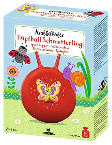 moses-Pelota saltadora con diseño de Mariposa, Color Rojo, para niños a Partir de 4 años, Juguete de Interior y Exterior para Sentarse y Saltar, (16129) moses-Pelota saltadora con diseño de Mariposa, Color Rojo, para niños a Partir de 4 años, Juguete de Interior y Exterior para Sentarse y Saltar, (16129)