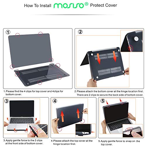 MOSISO Funda Dura Compatible con 2020-2018 MacBook Air 13 Pulgadas A2337 M1 A2179 A1932 con Pantalla Retina & Touch ID,Ultra Delgado Carcasa Rígida Protector de Plástico Cubierta,Cristal MOSISO Funda Dura Compatible con 2020-2018 MacBook Air 13 Pulgadas A2337 M1 A2179 A1932 con Pantalla Retina & Touch ID,Ultra Delgado Carcasa Rígida Protector de Plástico Cubierta,Cristal