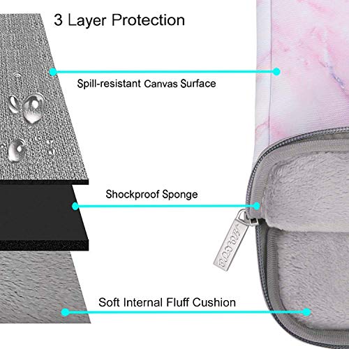 MOSISO Funda Protectora Compatible con 13-13.3 Pulgadas MacBook Air/MacBook Pro Retina/2019 2018 Surface Laptop 3/2/Surface Book 2, Bolsa Blanda de Estilo Mármol Caja Cubierta, Rosa MOSISO Funda Protectora Compatible con 13-13.3 Pulgadas MacBook Air/MacBook Pro Retina/2019 2018 Surface Laptop 3/2/Surface Book 2, Bolsa Blanda de Estilo Mármol Caja Cubierta, Rosa