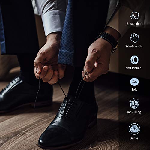 MOSOTECH 6 Pares Calcetines para Hombre y Mujer, Unisex Basic Transpirables Calcetines de Algodón, Cómodos Calcetines de Vestir , Negro, Talla 43-46 MOSOTECH 6 Pares Calcetines para Hombre y Mujer, Unisex Basic Transpirables Calcetines de Algodón, Cómodos Calcetines de Vestir , Negro, Talla 43-46