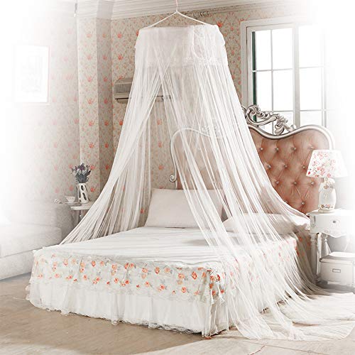 Mosquitera, innislink Mosquitera de cama Anti-insectos Mosquitero de Dosel de la Cama Portátil Mosquito repelente de insectos Mosquitero Cobertura Completa para camas individuales y dobles - Blanco