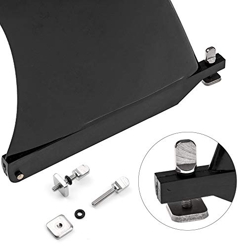 Mostfun Juego de 10 tornillos para aleta de tabla de surf con caja de plástico para SUP deslizante, tornillo y placa de aleta, color plateado Mostfun Juego de 10 tornillos para aleta de tabla de surf con caja de plástico para SUP deslizante, tornillo y placa de aleta, color plateado