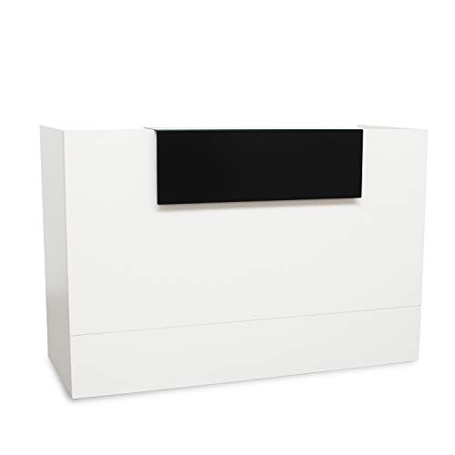 Mostrador De Recepción Blanco Madera Moderno Perfecto Para Tienda, Empresa y Oficina. Medidas APROX 107x140-160-180x62,5CM (160) Mostrador De Recepción Blanco Madera Moderno Perfecto Para Tienda, Empresa y Oficina. Medidas APROX 107x140-160-180x62,5CM (160)