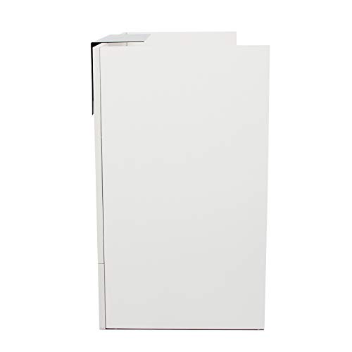 Mostrador De Recepción Blanco Madera Moderno Perfecto Para Tienda, Empresa y Oficina. Medidas APROX 107x140-160-180x62,5CM (160) Mostrador De Recepción Blanco Madera Moderno Perfecto Para Tienda, Empresa y Oficina. Medidas APROX 107x140-160-180x62,5CM (160)