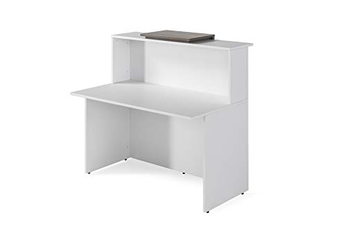 Mostrador De Recepcion Moderno De OFITURIA Color Blanco Perfecto Para Empresa y Oficina Con Entrega Inmediata 48-72H Medidas 1200x740x1150 MM Mostrador De Recepcion Moderno De OFITURIA Color Blanco Perfecto Para Empresa y Oficina Con Entrega Inmediata 48-72H Medidas 1200x740x1150 MM