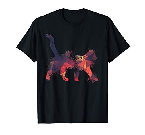 Motivo Animal Silueta | Naturaleza | Lindo Gato | Gato Negro Camiseta Motivo Animal Silueta | Naturaleza | Lindo Gato | Gato Negro Camiseta