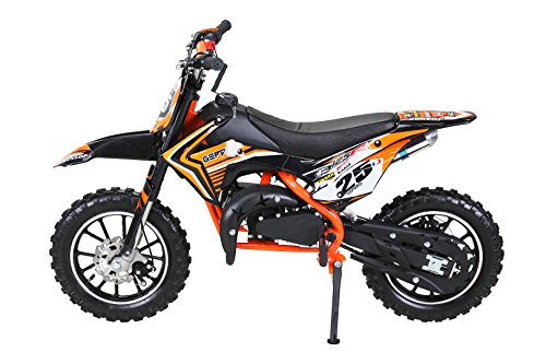 Moto de cross mini Gepard para niños, 49 cm³, 2 tiempos, incluye embrague tuning, carburador de 15 mm, fácil arranque, horquilla reforzada., naranja Moto de cross mini Gepard para niños, 49 cm³, 2 tiempos, incluye embrague tuning, carburador de 15 mm, fácil arranque, horquilla reforzada., naranja