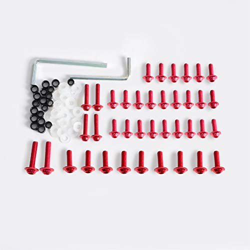 Motocicleta M5 M6 Juego de pernos de carenado con pilar de llave de llave para Yamaha yzf R6 2003-2007 YZF R6S 2006-2008 Clips de sujetadores Tornillos rojos Durable y rentable ( Color Name : Red ) Motocicleta M5 M6 Juego de pernos de carenado con pilar de llave de llave para Yamaha yzf R6 2003-2007 YZF R6S 2006-2008 Clips de sujetadores Tornillos rojos Durable y rentable ( Color Name : Red )