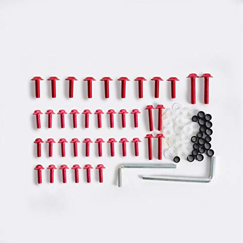Motocicleta M5 M6 Juego de pernos de carenado con pilar de llave de llave para Yamaha yzf R6 2003-2007 YZF R6S 2006-2008 Clips de sujetadores Tornillos rojos Durable y rentable ( Color Name : Red ) Motocicleta M5 M6 Juego de pernos de carenado con pilar de llave de llave para Yamaha yzf R6 2003-2007 YZF R6S 2006-2008 Clips de sujetadores Tornillos rojos Durable y rentable ( Color Name : Red )