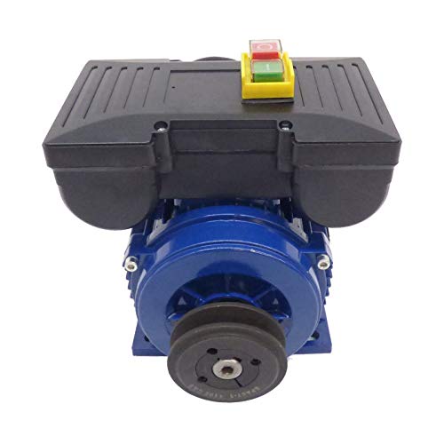 Motor de 0,75Kw / 1 CV monofásico 220V para hormigonera con polea y cable