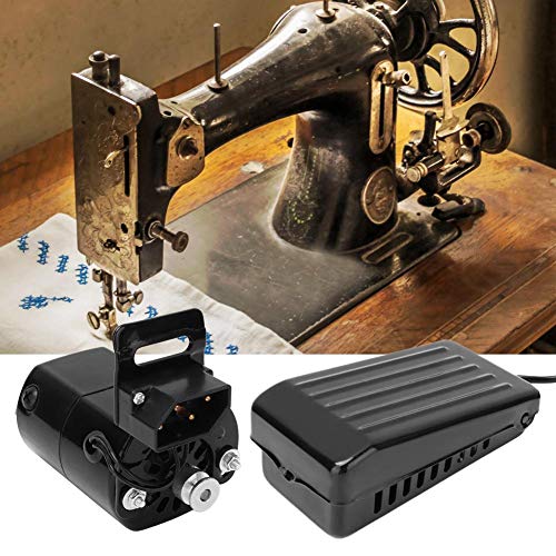 Motor de máquina de coser 180W Pedal de coser Controlador de velocidad variable Interruptor de pie de la máquina de coser para máquina de coser con pedal de máquina de coser(220V)