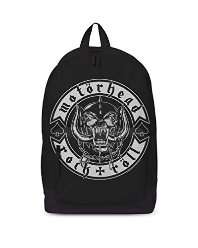 Motorhead Rock N Roll Classic - Mochila (vinilo), color negro Motorhead Rock N Roll Classic - Mochila (vinilo), color negro