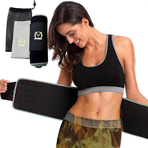 Mottise Sport Faja Reductora Adelgazante Mujer, Faja Deportiva, Faja Reductora Abdomen, Ayuda a Sudar. Incluye: Toalla (95 cm x 20 cm).