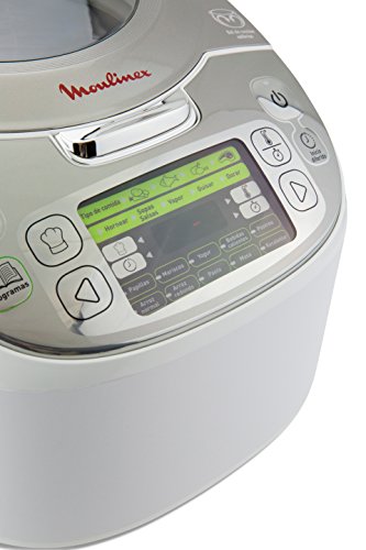 Moulinex MK812121 Maxichef Advance Robot de cocina con 45 programas de cocción, 5 L, 750 W, color Plata Premium