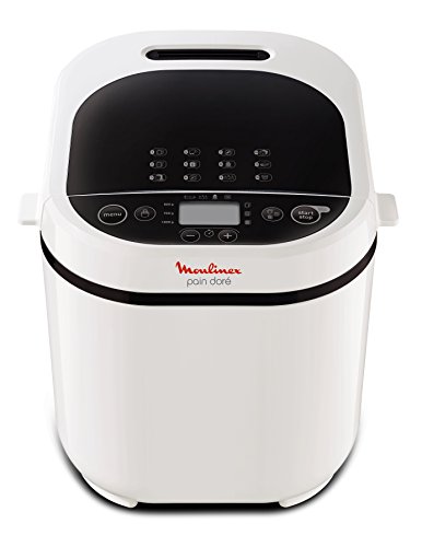 Moulinex OW2101Pain Doré - Panificadora 1Kg, pantalla LCD, 12 programas automáticos, bizcochos, masas, mermeladas y cremas avena, sin gluten, 3 opciones de tostado y peso, incluye libro de recetas Moulinex OW2101Pain Doré - Panificadora 1Kg, pantalla LCD, 12 programas automáticos, bizcochos, masas, mermeladas y cremas avena, sin gluten, 3 opciones de tostado y peso, incluye libro de recetas