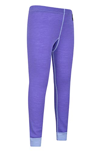 Mountain Warehouse Pantalón térmico de Lana Merino para niños - Transpirable, Ligero, Antibacteriano, fácil de Transportar, niños y niñas, Invierno Morado 5-6 Años Mountain Warehouse Pantalón térmico de Lana Merino para niños - Transpirable, Ligero, Antibacteriano, fácil de Transportar, niños y niñas, Invierno Morado 5-6 Años