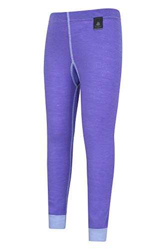 Mountain Warehouse Pantalón térmico de Lana Merino para niños - Transpirable, Ligero, Antibacteriano, fácil de Transportar, niños y niñas, Invierno Morado 5-6 Años Mountain Warehouse Pantalón térmico de Lana Merino para niños - Transpirable, Ligero, Antibacteriano, fácil de Transportar, niños y niñas, Invierno Morado 5-6 Años