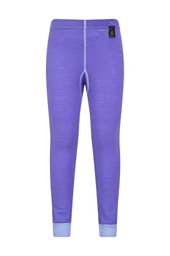 Mountain Warehouse Pantalón térmico de Lana Merino para niños - Transpirable, Ligero, Antibacteriano, fácil de Transportar, niños y niñas, Invierno Morado 5-6 Años Mountain Warehouse Pantalón térmico de Lana Merino para niños - Transpirable, Ligero, Antibacteriano, fácil de Transportar, niños y niñas, Invierno Morado 5-6 Años